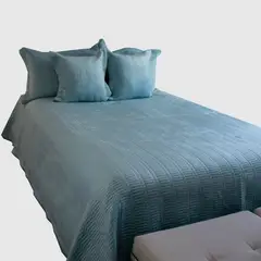 HOMETEX - TENDIDO KEREM FULL QUEEN AZUL
