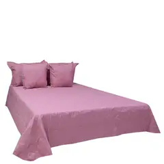 HOMETEX - TENDIDO PARIS FULL QUEEN ORO ROSA-AZUL FUNDAS ORO ROSA