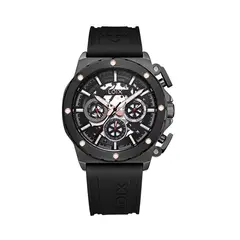 LOIX - Reloj hombre L2133-3 Negro con pavonado negro tablero negro