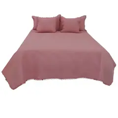 HOMETEX - TENDIDO ZARE FULL QUEEN PALO DE ROSA