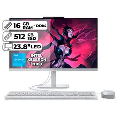 LENOVO - TODO EN UNO AIO A100 INTEL CELERON N100 16GB RAM 512GB SSD 238 LED