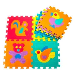 STALION - Tapete Alfombra Foammy Para Bebe x10 Piezas ANIMALITOS