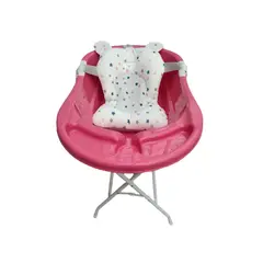 PRODEHOGAR - Bañera o Tina Para Bebe Con Soporte Plastico y Base Metalica