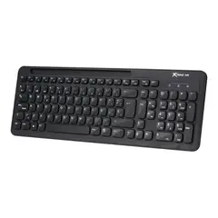 XTRIKE ME - Teclado Inalambrico Dual Bluetooth y 2.4 Con Soporte Celular