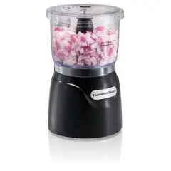 HAMILTON BEACH - Picadora de alimentos 72850 "Stack & Press" de 3 tazas.