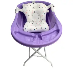 PRODEHOGAR - Bañera o Tina Para Bebe Con Soporte Plastico y Base Metalica