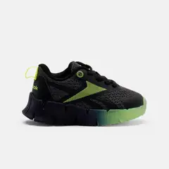 REEBOK - Tenis Niño Zig N Glow Elastic Lace-Negro-Verde