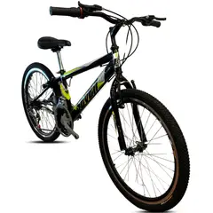 GENERICO - Bicicleta Todoterreno Niño 24 Rines en Aluminio Negro Ama