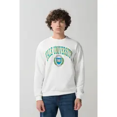 KOAJ - Buzo cuello redondo con estampado en frente de Yale Hombre