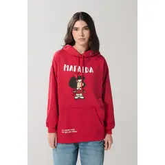KOAJ - Buzo con capota y bolsillo canguro para mujer estampado e MUJER