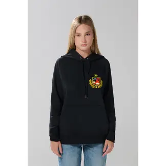 KOAJ - Buzo negro con capota, arte de Hello Kitty y manga ran Mujer