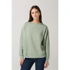 KOAJ - Buzo cuello redondo para mujer unicolor fit oversize pesp MUJER