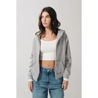 KOAJ - Buzo unicolor para mujer de capota con cremallera y bolsi MUJER
