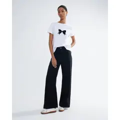 SEVEN SEVEN - Jean Para Mujer Wide-Leg Color Negro Marca #28160850