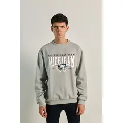 KOAJ - Buzo de Snoopy college unicolor con cuello redondo HOMBRE