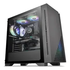 THERMALTAKE - CAJA ATX H330 TG / 1 COOLER / VIDRIO TEMPLADO / NEGRO RGB