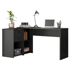 MULTIMUEBLES - ESCRITORIO MODULAR NEGRO 2060