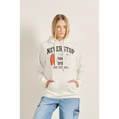 KOAJ - Buzo unicolor con diseño de Osos Escandalosos y capota MUJER
