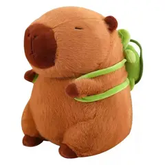 GENERICO - Peluche Capibara Con Mochila De Tortuga