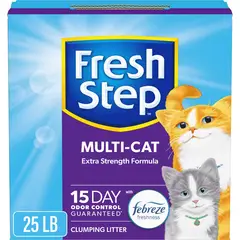 FRESH STEP - Multi Cat Aglomerante Con Febreze 25Lbs