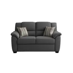 GENERICO - Sofá Dena 2 Puestos Moderno Tela Antifluidos 150x82x105 Gris