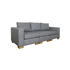 GENERICO - Sofá Grober 3 puestos tela pet friendly anti fluidos 230x90x90
