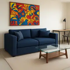 GENERICO - Sofá Emperador 3 Puestos Moderno Tela Antifluidos 200x85x85