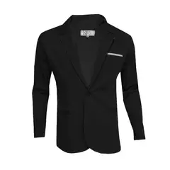 MODA EN CIRCUITO - Bleiser en PUNTO ROMA, Chaqueta Formal Para Hombre de UN BOTÓN