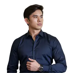 GENERICO - CAMISA AZUL OSCURA - SLIM FIT