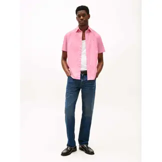 TOMMY HILFIGER - Camisa rosa poplin solida