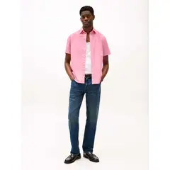 TOMMY HILFIGER - Camisa rosa poplin solida