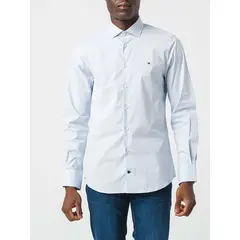 TOMMY HILFIGER - Camisa azul Oxford Heritage de corte regular