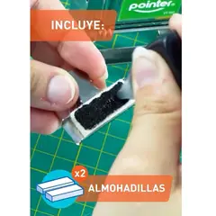 POINTER - Sello Numerador Automático 7 Dígitos Metálico.