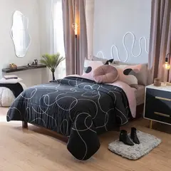 VIANNEY - Juego De Edredón Bliss Talla Sencillo Reversible -