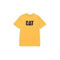 CAT - Camiseta Hombre CAT LOGO TEE Amarillo CAT.