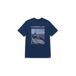 CAT - Camiseta Hombre PROJECTS GRAPHIC TEE Azul