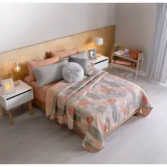VIANNEY - Cubrelecho Novo Milán Talla Queen Ultra Ligero, Doble Vista -