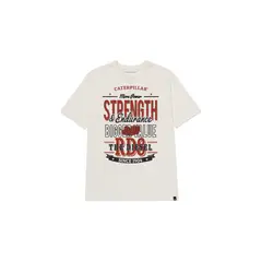 CAT - Camiseta Hombre HISTORIC TRADITIONS Vainilla CAT.