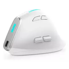 ZELOTES - Mouse Vertical Inalambrico Recargable Dual Bluetooth y 24g F36