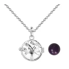 DAYOSHOP - Collar Llamador De Angel Arbol De La Vida Cascabel + Estuche