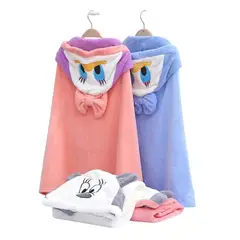 GENERICO - Toalla Infantil Microfibra Suave Piel Niño Bebe Capucha Bata