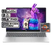 HP - PORTATIL AMD RYZEN 7 7730U 32GB RAM 2TB SSD PANTALLA 15,6" FHD