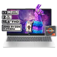 HP - PORTATIL AMD RYZEN 7 7730U 32GB RAM 2TB SSD PANTALLA 15,6" FHD