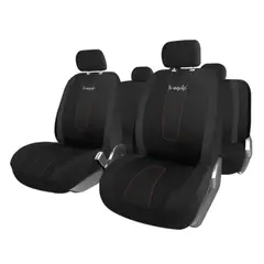 B EQUIP - Set Fundas Cubre Asiento Forro Carro B-equip ADV1462BK