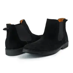GENERICO - Bota To Brogues cuero carnaza color negro