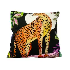 GENERICO - Funda Cojín Para Sala Decorativo Felinos 45x45cm Reffelinos Negro