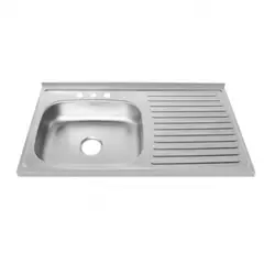 SOCA - Lavaplatos Mesón Vital Basic 100X52 Izquierdo Mezclador