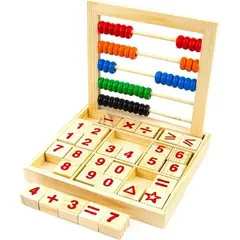 GENERICO - Abaco Matematico Bloques Madera Estudio Niños Abacus