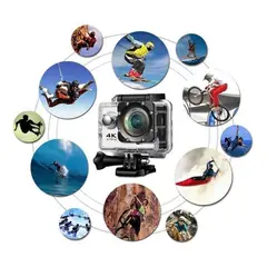 GENERICO - Camara Sport Action 4k Bicicleta Moto Deportes Extremos