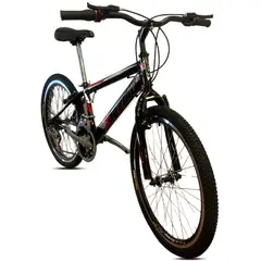 GENERICO - Bicicleta Todoterreno Niño Rin 24 Negro Rojo – Seven